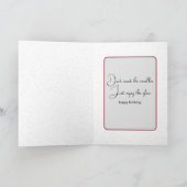 誕生日アイリッシュセ走ッター雪の中 カード (内部)