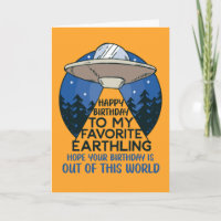 誕生日アウトこの世界のおもしろいエイリアンUFO