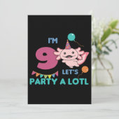 誕生日アクソロトルキッズスウィートアクソロtls 招待状 (スタンド正面)