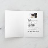 誕生日アドバイスの犬のおもしろいのユーモア カード (内部)