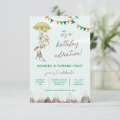 誕生日アドベンチャー　山　猿　誕生日 招待状 (スタンド正面)