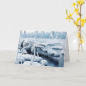 誕生日アリゲーターの雪沼 カード (黄色い花)