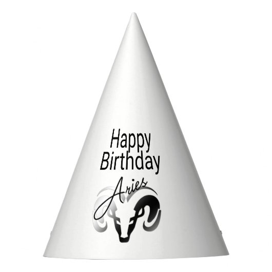 誕生日アリーズザラム〔占星術の〕十二宮図 パーティーハット (正面)