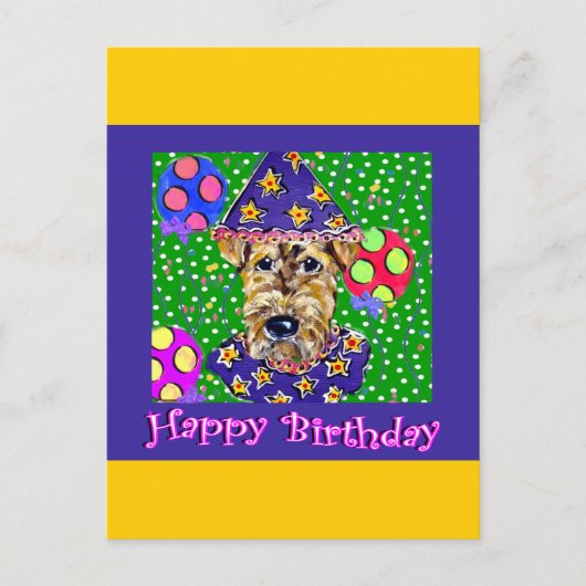 誕生日アレデール ポストカード (正面)