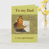 誕生日アングルウィングコンマバタフライ カード (黄色い花)