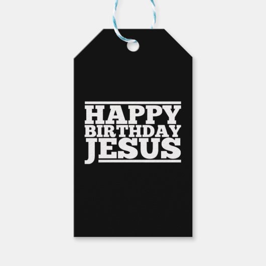 誕生日イエズクリスマス ギフトタグ (正面)