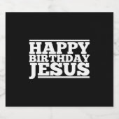 誕生日イエズクリスマス スパークリングワインラベル (シングルラベル)