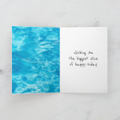 誕生日イエローダックとサングラス カード (内部)