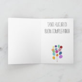 誕生日イタリアンバルーンカード カード (内部)