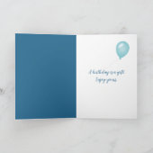 誕生日イルカ カード (内部)