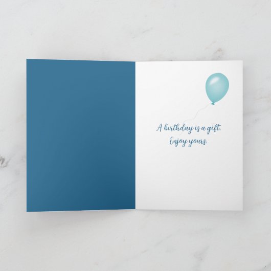 誕生日イルカ カード (内部)