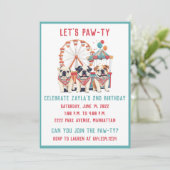 誕生日イングリッシュブルドッグアットアカーニバル 招待状 (スタンド正面)