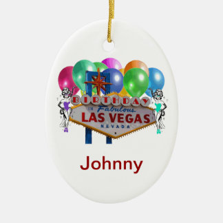 誕生日インファブルラスベガスオーナメント セラミックオーナメント