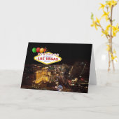 誕生日インファブルラスベガスカード カード (黄色い花)