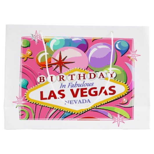 誕生日インファブルラスベガス抱き枕 ラージペーパーバッグ (裏面)