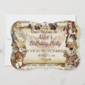 誕生日インワンダーランド招待状 招待状 (正面)