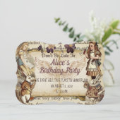 誕生日インワンダーランド招待状 招待状 (スタンド正面)