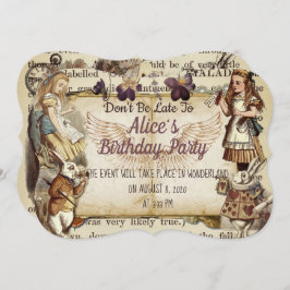 誕生日インワンダーランド招待状 招待状