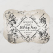 誕生日インワンダーランド 招待状 (正面/裏面)