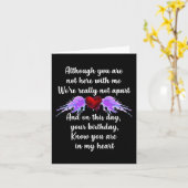 誕生日イン天国過剰摂取認識度アンジェベルサリー カード (黄色い花)