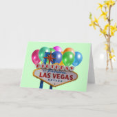 誕生日イン素晴らしいラスベガス カード (黄色い花)