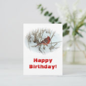 誕生日イースタン（鳥）ショウジョウコウカンチョウソンバードハガキ ポストカード (スタンド正面)