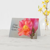 誕生日ウィズかわいらしフラワーアートカード カード (黄色い花)