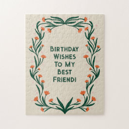 誕生日ウィズエレガントフローラ枠 ジグソーパズル