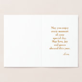 誕生日ウィズマルティニガラス 箔カード (内部)