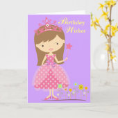 誕生日ウィッシュがプリンセス（カード）に合う カード (黄色い花)