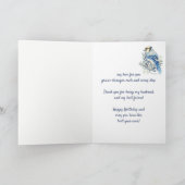 誕生日ウィッシュとBluejay夫の友人 シーズンカード (内部)