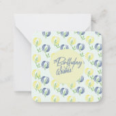 誕生日ウィッシュのノートカード ノートカード (正面)