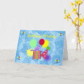 誕生日ウィッシュカード カード (黄色い花)