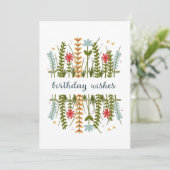 誕生日ウィッシュフローラ誕生日カード シーズンカード (スタンド正面)