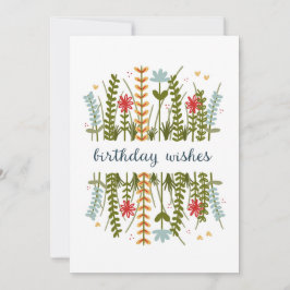 誕生日ウィッシュフローラ誕生日カード シーズンカード
