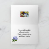 誕生日ウィッシュ折り畳みグリーティングカード カード (内部)