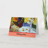 誕生日ウィッシュ折り畳みグリーティングカード カード (正面)