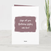 誕生日ウィッシュ特別な息子プラム カード (裏面)