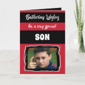 誕生日ウィッシュ特別な息子レッド カード (正面)