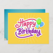 誕生日ウィッシュ葉書 シーズンポストカード (正面/裏面)