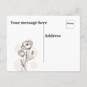 誕生日ウィッシュ葉書 ポストカード (裏面)