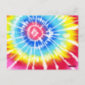 誕生日ウィッシュJARカード、絞り染めウィッシュカード ポストカード (裏面)