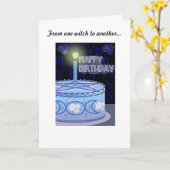 誕生日ウィッチズバースデーカード カード (黄色い花)