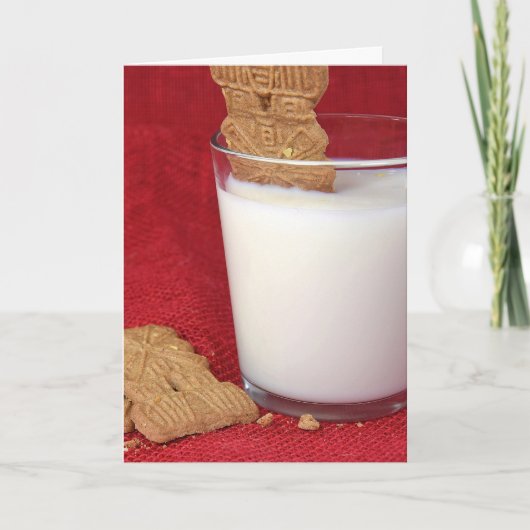 誕生日ウインドミルクッキー入りミルク カード (正面)