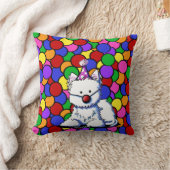 誕生日ウェスティードッグピロー クッション (ブランケット)