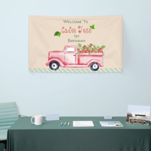 誕生日ウェルカムバナー 横断幕 (トレードショー)