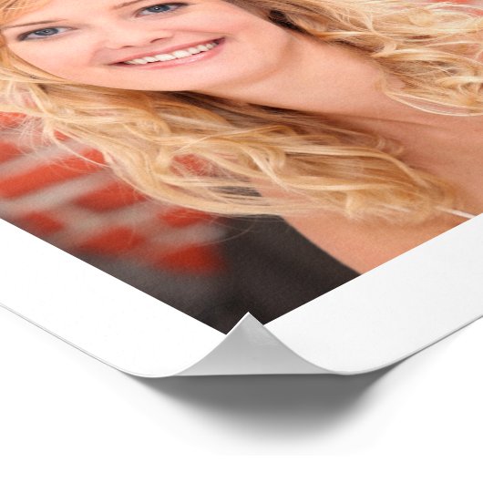 誕生日ウェルカム18フォトコラージュカスタム ポスター (角)