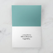 誕生日ウォーターレトロカンパーバンサーフボード カード (内部)