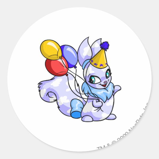 誕生日ウスル ラウンドシール (正面)