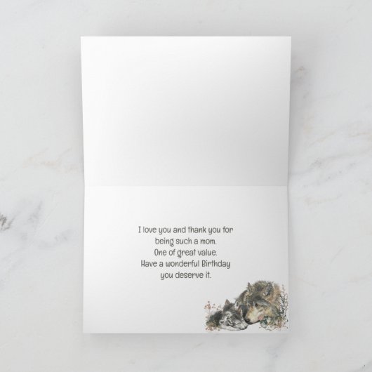 誕生日ウルフママママラブファイナルウォッチエターナル カード (内部)